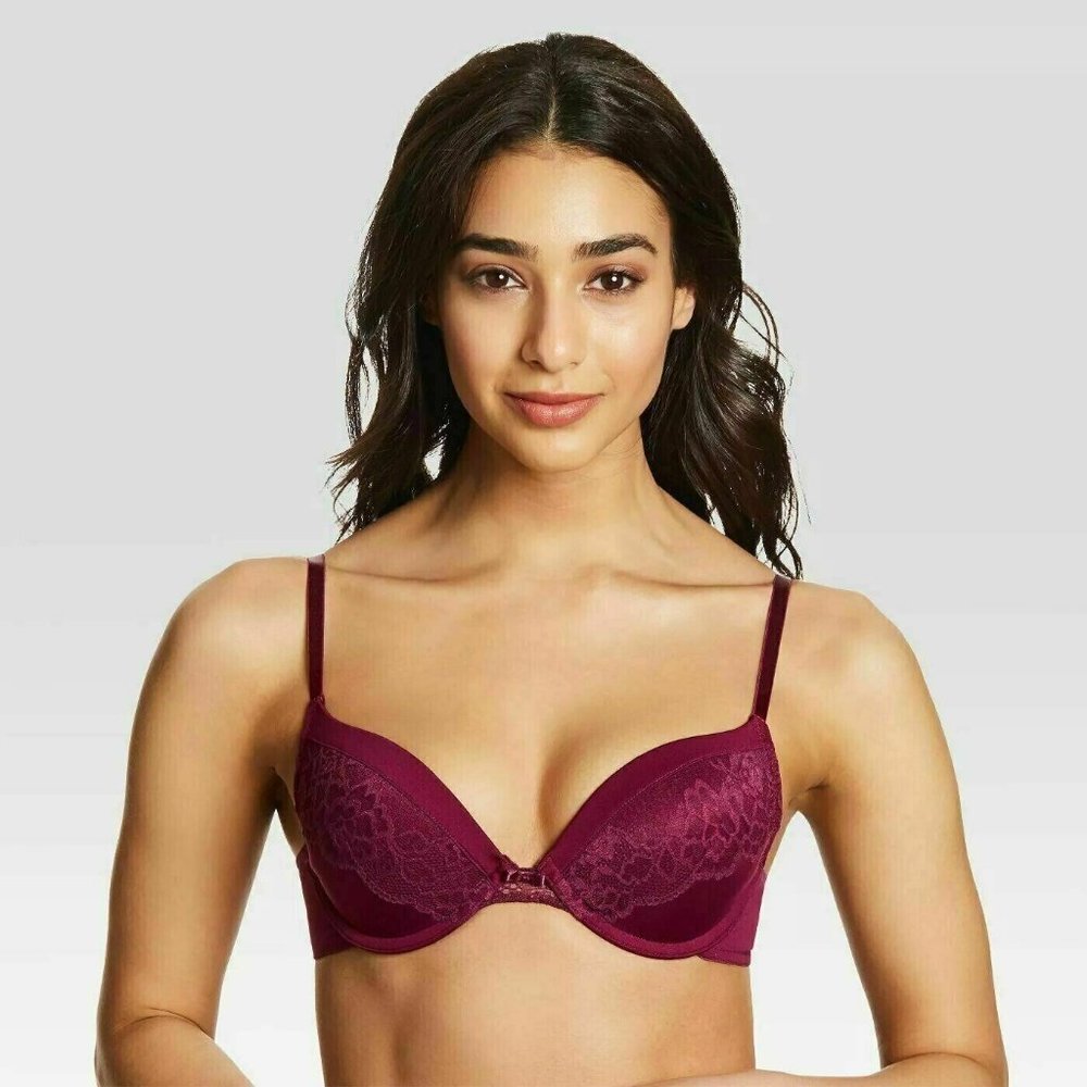 Maidenform Self Expressions Bra Womens 40DD Purple Lace Underwire Push Up - Picture 2 of 10
